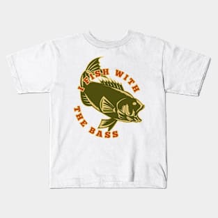 Fish With The Bass Kids T-Shirt